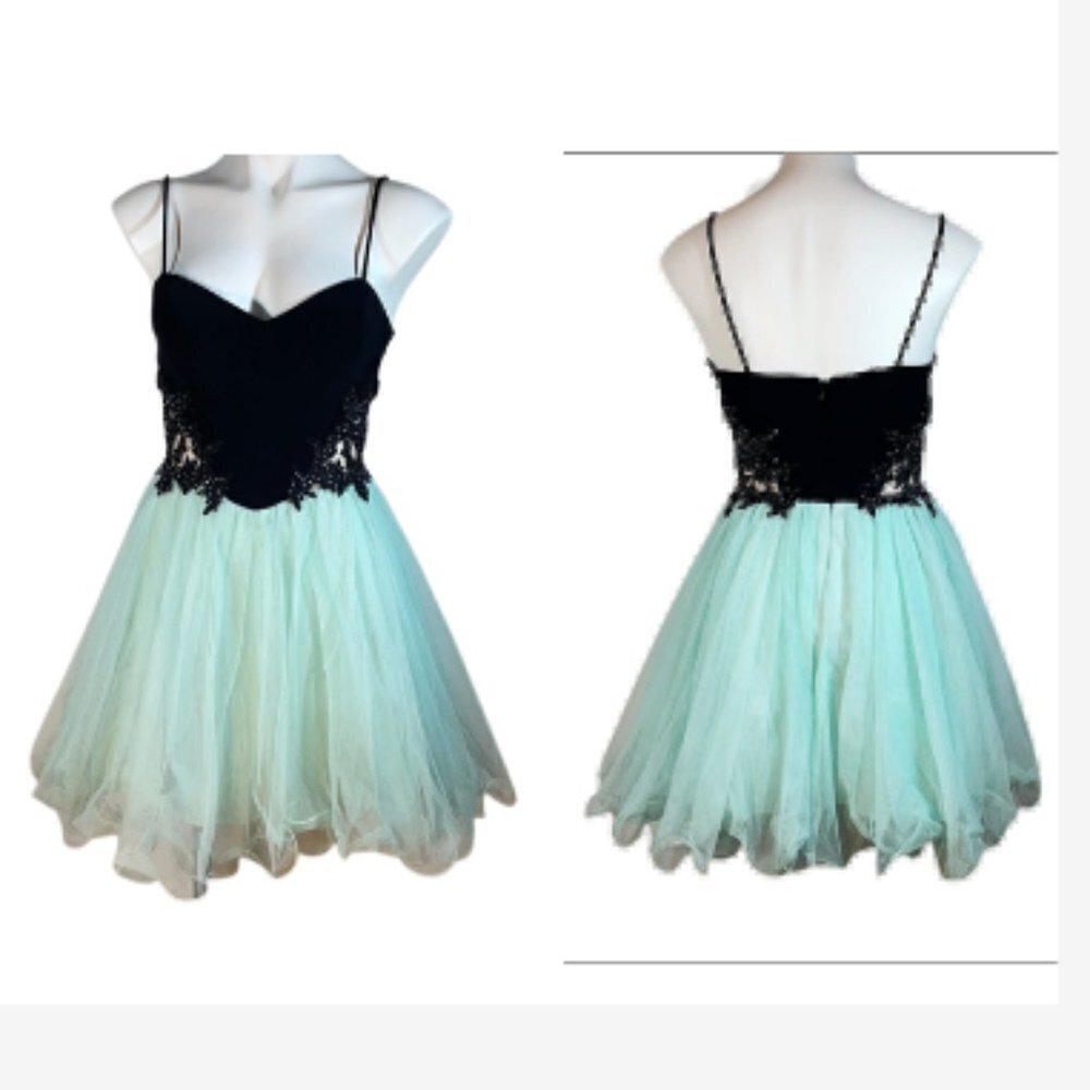Blondie nites mint green and black princess fairytale ballerina dress fairycore